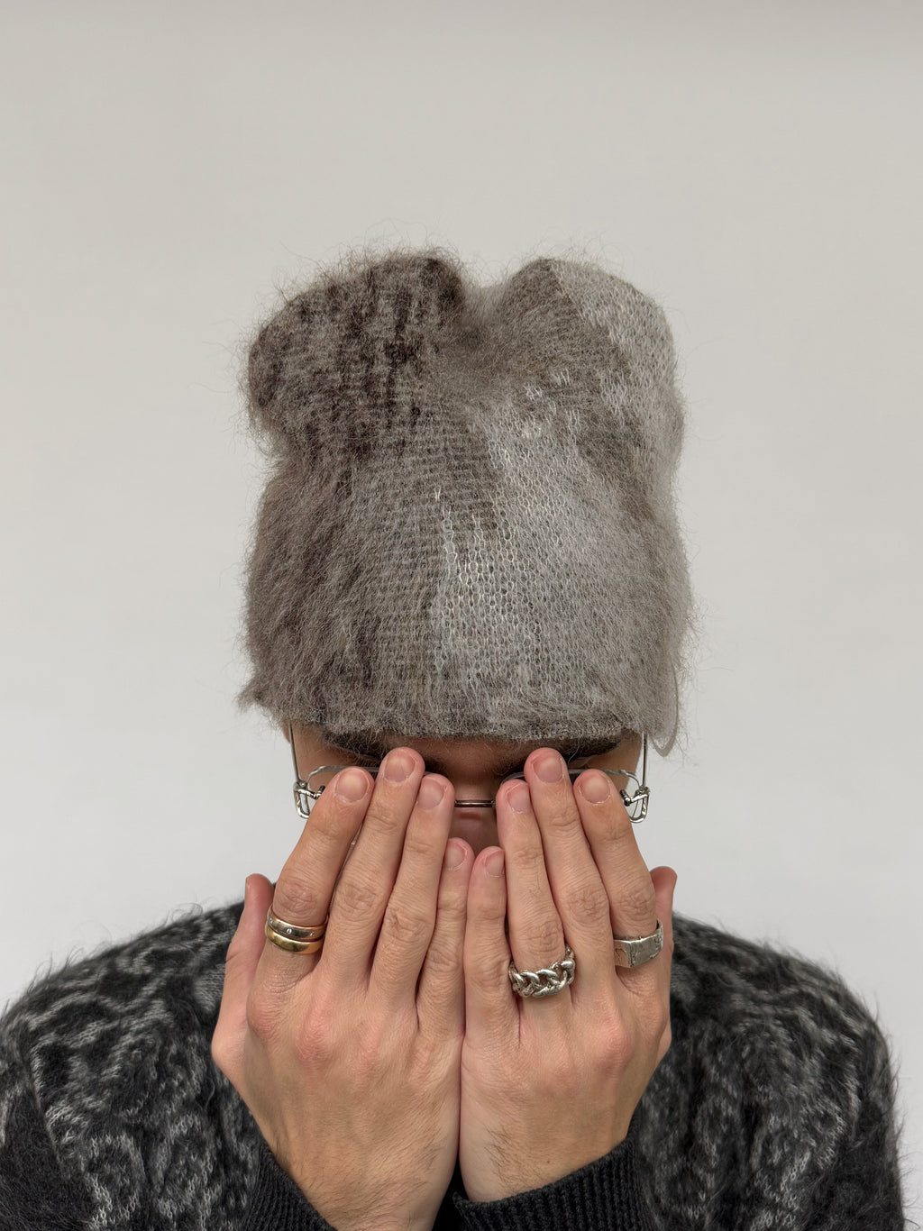 009 - REINDEER MOHAIR BEANIE