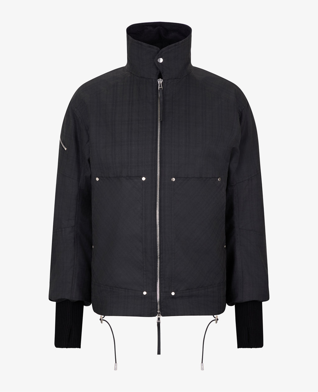 001 ALPINE 3D WAXED JACKET BLACK TARTAN