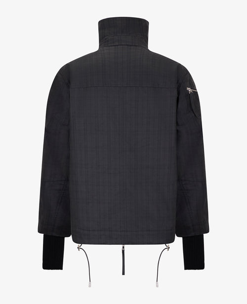 001 ALPINE 3D WAXED JACKET BLACK TARTAN